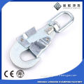 Shiny golden oval ring snap hook for belt parts